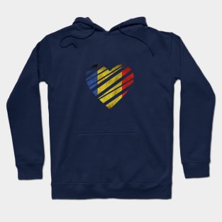 Romania Heart Hoodie